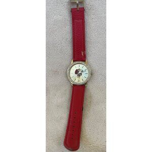 Women’s Red Santa Claus Christmas Watch Holiday Festive Wristwatch